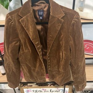 GAP Rich Brown Velvet Jacket